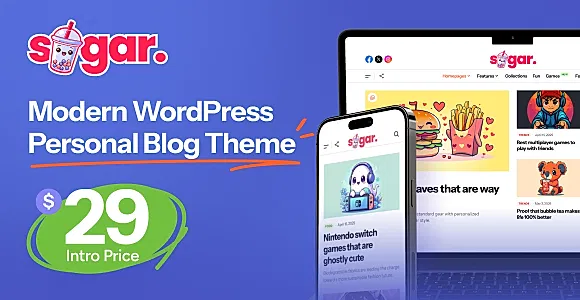 Sugar Blog WordPress Theme
