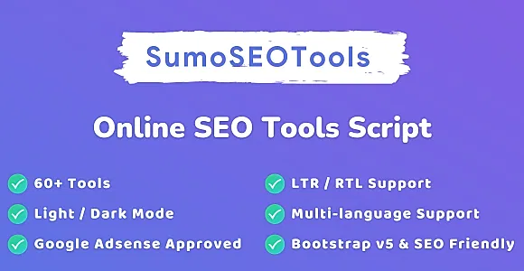 SumoSEOTools - Online SEO Tools Script