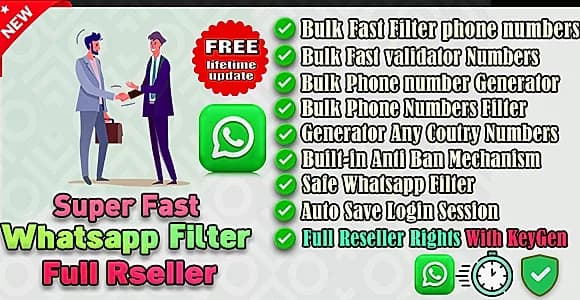 Super Fast Whatsapp Numbers Filter-Full Reseller