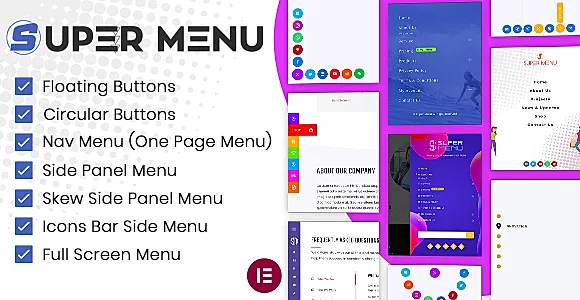 Super Floating and Flying Menu WordPress Plugin
