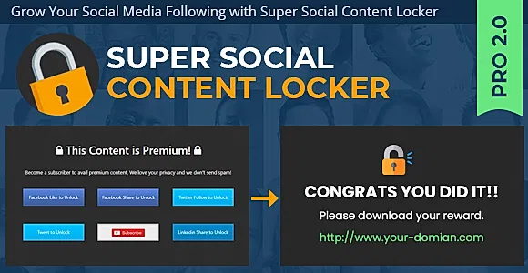 Super Social Content Locker
