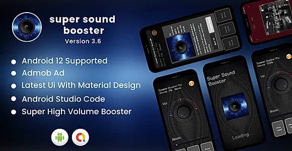 Super Sound Booster | Extra Volume Booster | ultra sound booster | Volume Booster Lite | Admob Ads