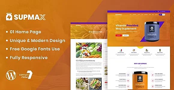 Supmax WordPress Theme
