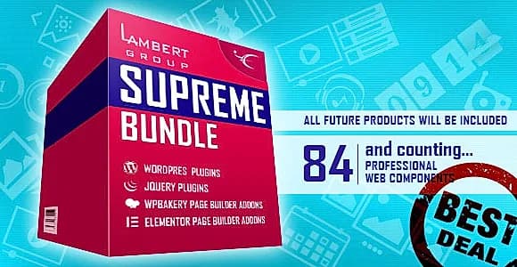 Supreme Bundle - WordPress - WP Bakery - Elementor - jQuery Plugins