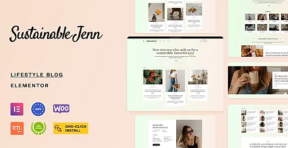 Sustainable Jenn WordPress Theme