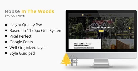 Svargo - Tourism and Entertainment One Page PSD Template