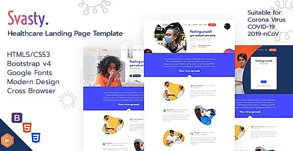 Svasty Healthcare Landing Page Template