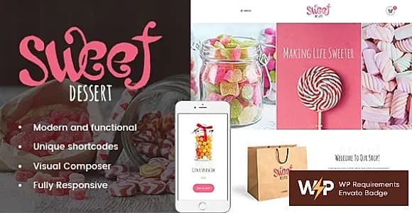 Sweet Dessert WordPress Theme