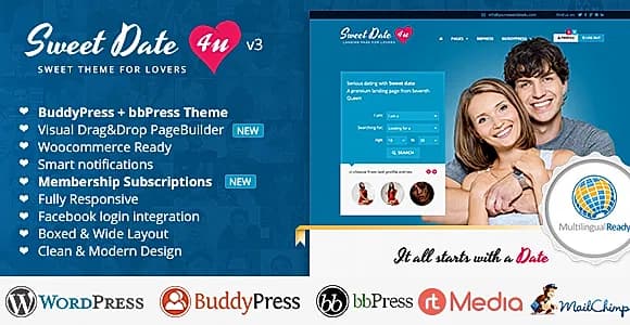Sweetdate WordPress Theme