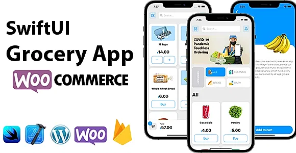 SwiftUI Grocery App | Woocommerce Full iOS Application