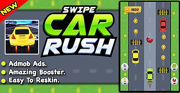 Swipe Car Rush – Ultimate Racing + Car Game + Ready For Publish + Android