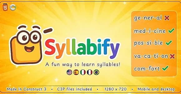Syllabify - HTML5 Educational Game