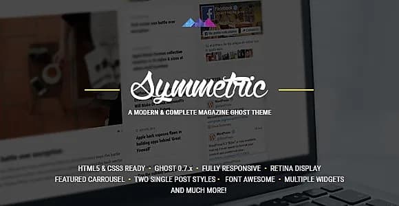 Symmetric - A Magazine Theme for Ghost