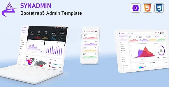 Synadmin -  Bootstrap 5 Admin Template