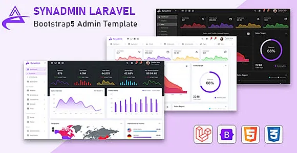 Synadmin - Laravel 8 + Bootstrap 5 Admin Template