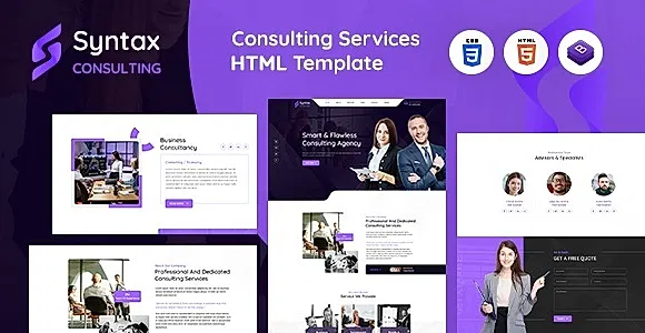 Syntax | Consulting Services HTML Template