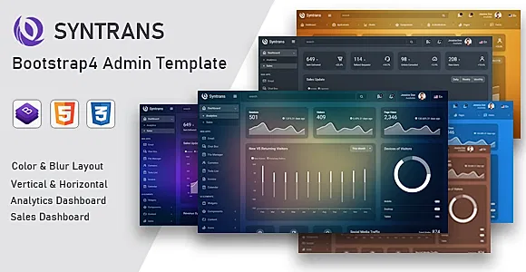 Syntrans – Bootstrap4 Admin Template