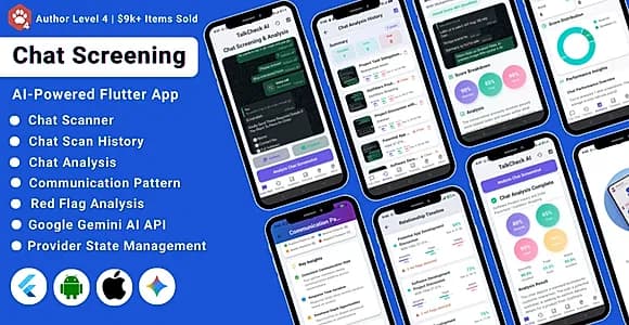 TalkCheck AI – AI-Powered Chat Screening & Relationship Analysis Flutter App