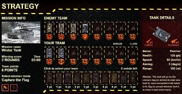 Tanks Battle Field V3.x - HTML 5 Game (Mobile Optimised)