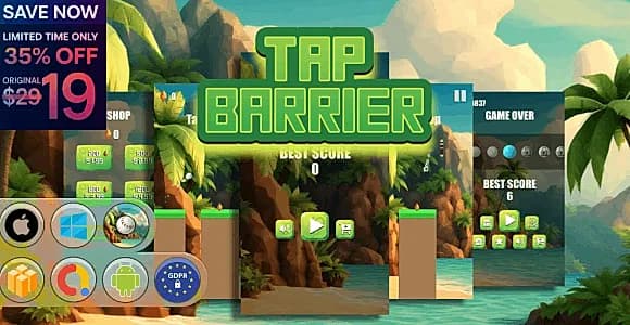 Tap Barrier Game Template