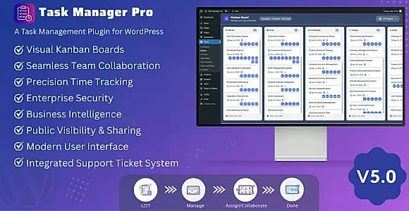 Task Manager Pro WordPress Plugin