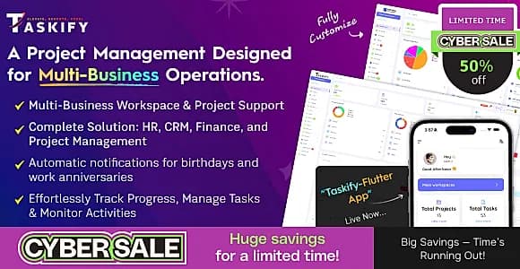 Taskify - Project Management - Task Management & Productivity Tool