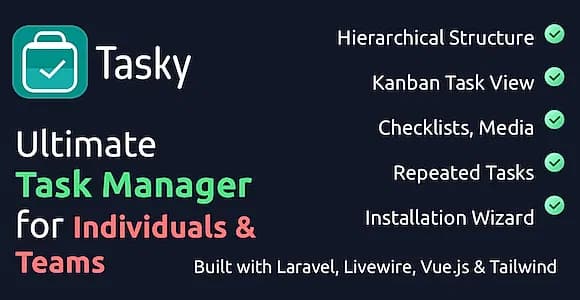 Tasky - Complete Task Management Solution