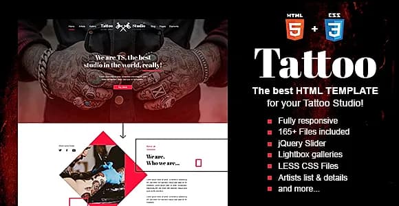 Tattoo - Tattoo Studio HTML Template