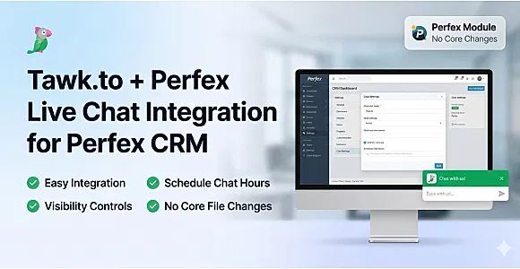 Tawk.to Live Chat Integration for Perfex CRM
