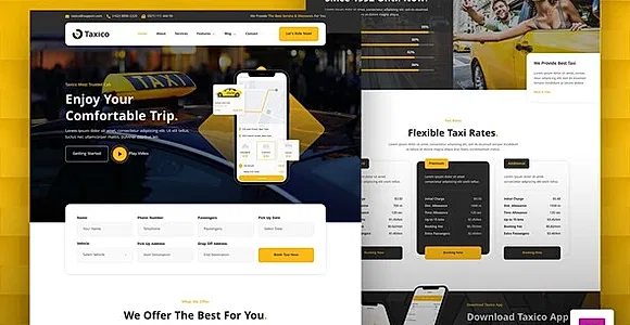 Taxico – Taxi Company & Online Cab Service Elementor Template Kit