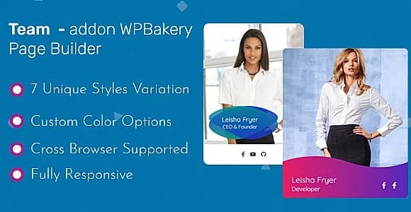 Team - Addon WPBakery Page Builder (Formerly Visual Composer)