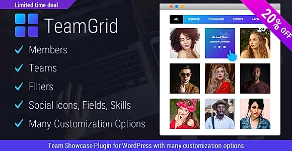 Team Grid - Team Member Showcase WordPress Plugin & Team Editor