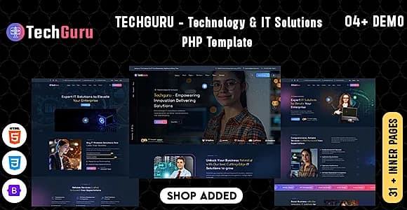 Techguru - Technology & IT Solutions PHP Template