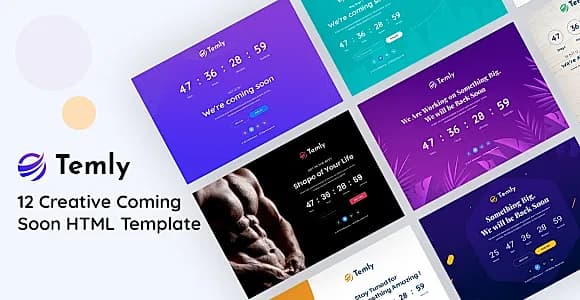 Temly | Creative Coming Soon HTML Template