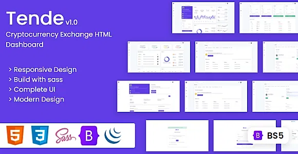 Tende - Cryptocurrency Exchange Dashboard