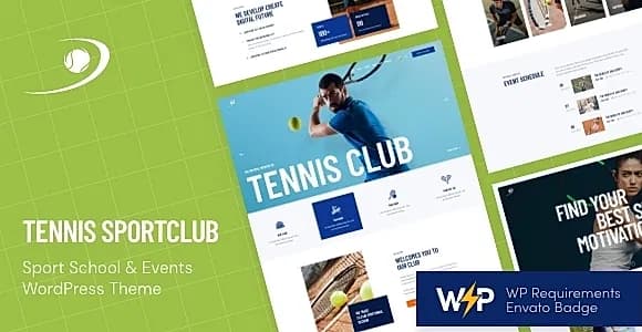 Tennis SportClub WordPress Theme