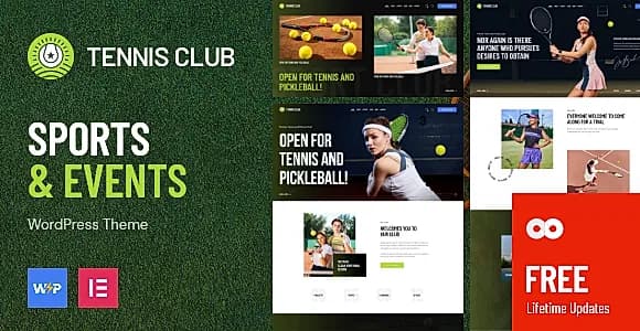 TennisClub WordPress Theme