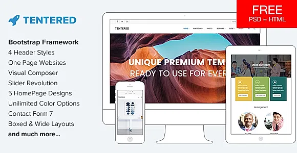 Tentered WordPress Theme