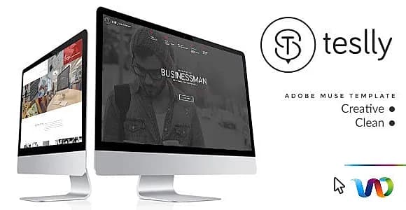 Teslly Personal Web Portfolio Muse Template