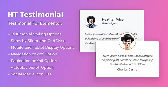 Testimonial for Elementor WordPress Plugin