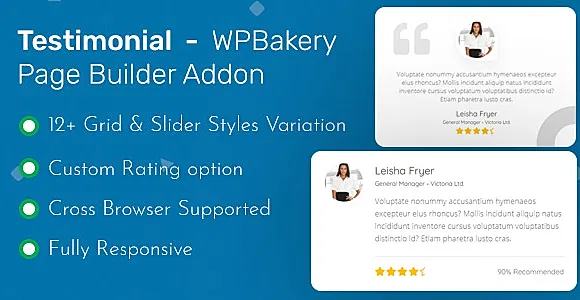 Testimonial - WPBakery Page Builder Addon