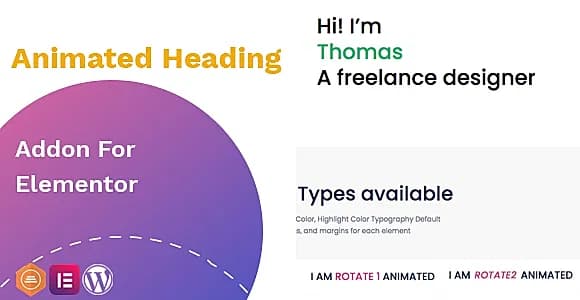 TFAnimated Headline Addon For Elementor WordPress Plugin