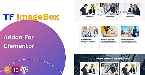 TFImage Box Addon For Elementor WordPress Plugin