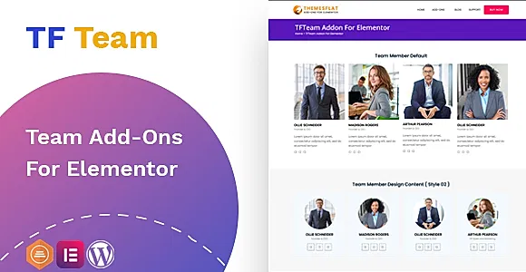 TFTeam Addon For Elementor WordPress Plugin