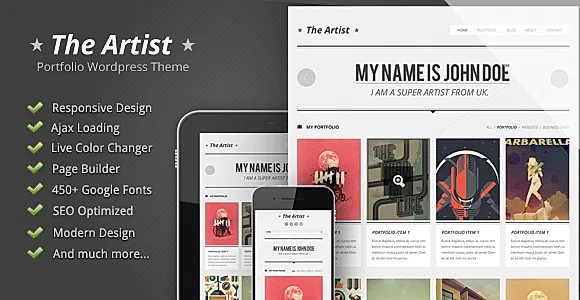 The Artist WordPress Theme