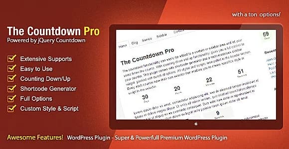 The Countdown Pro WordPress Plugin