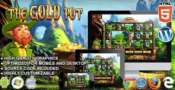 The Gold Pot Slot Machine - Premium HTML5 Casino Game