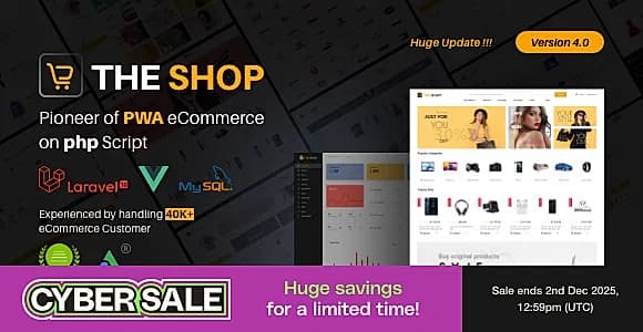 The Shop - PWA eCommerce CMS