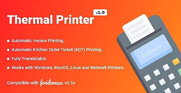Thermal Printer Module for Foodomaa