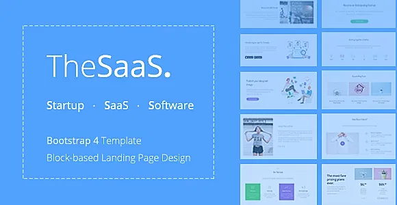 TheSaaS - Responsive Bootstrap SaaS, Startup & WebApp Template